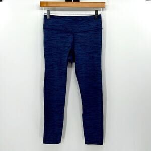 Outdoor Voices Crop Leggings - Blue/Black - Small